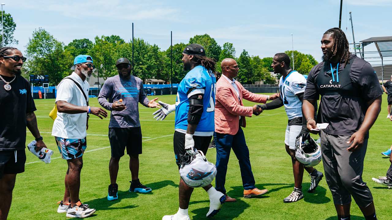 PHOTOS: Panthers' Legends visit OTAs practice