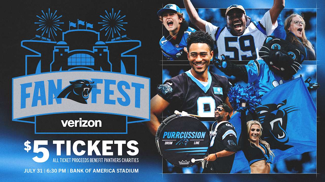 Carolina Panthers will host Fan Fest at Bank of America Stadium on July 31