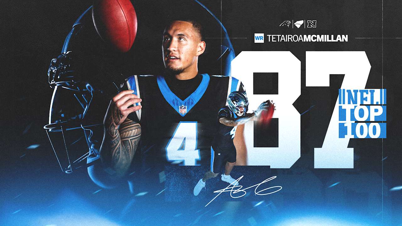 Top 100 is only the start for Tetairoa McMillan, who comes in at No. 87