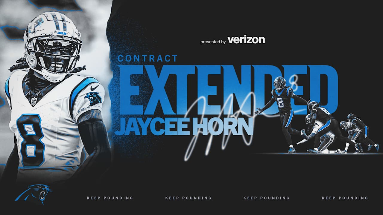 Panthers extend cornerback Jaycee Horn