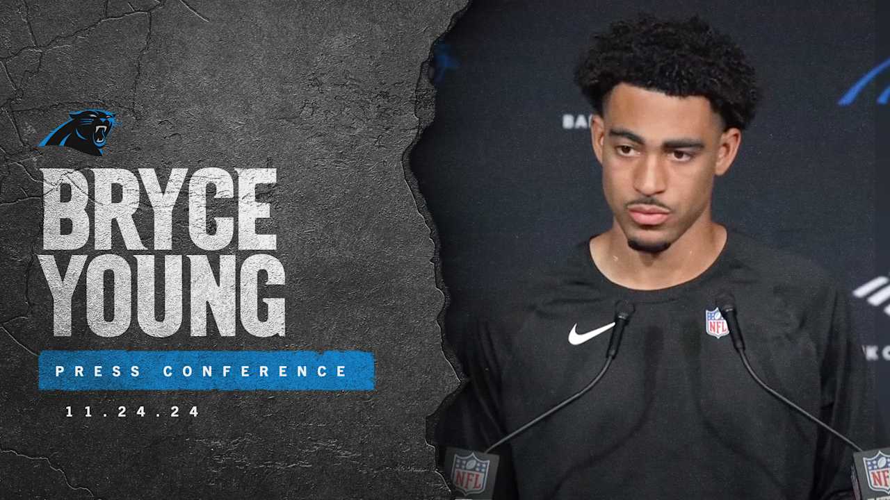 Bryce Young speaks to the media following Week 12 matchup with the ...