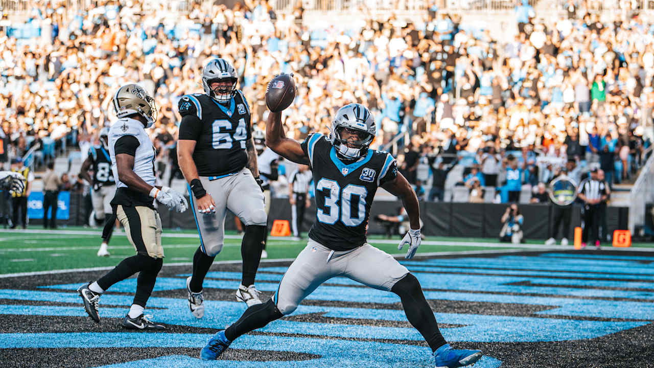 Chuba Hubbard, newlook offensive line shine again