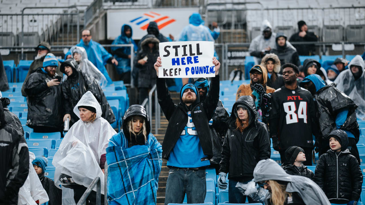 Panthers Players Show Gratitude to Loyal Fans Despite Rain-Soaked ...