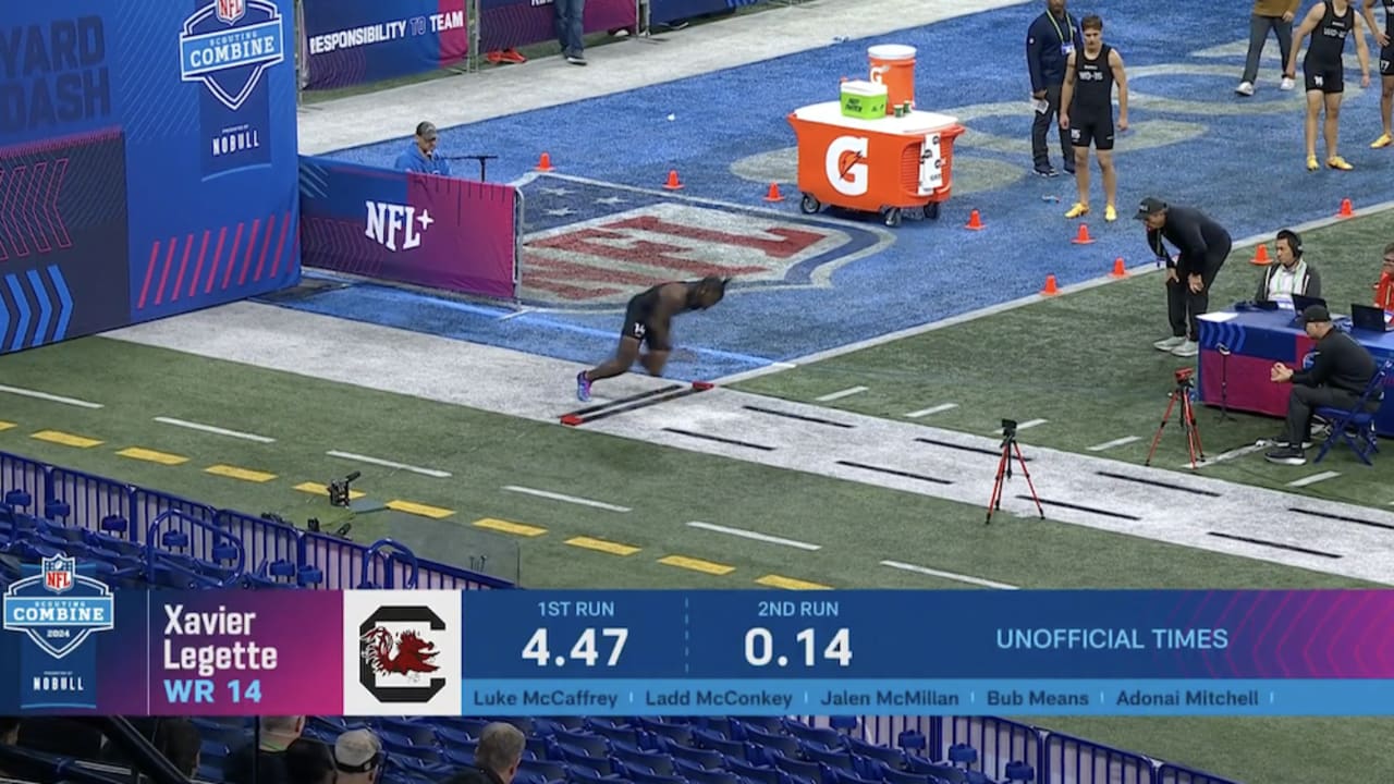 Xavier Legette Runs Official 4.39-second 40-yard Dash At 2024 Combine