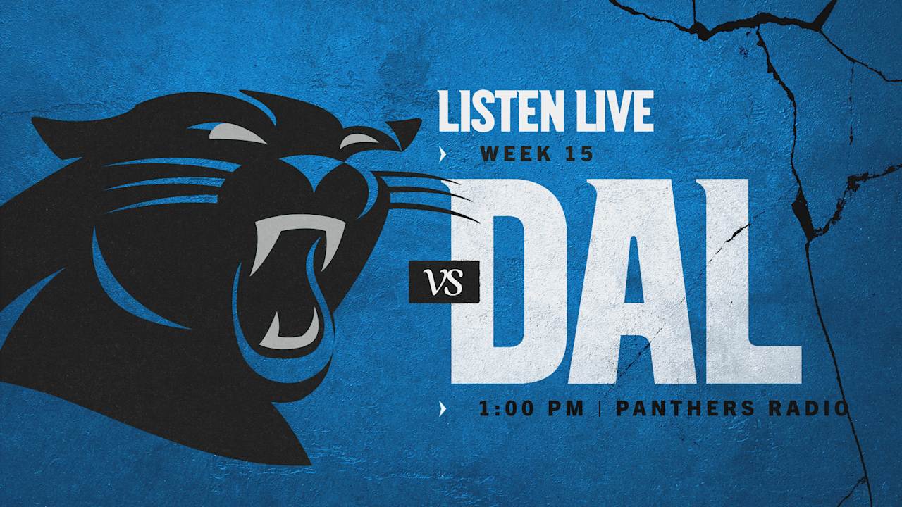 Listen Live Panther vs. Dallas Cowboys Week 15