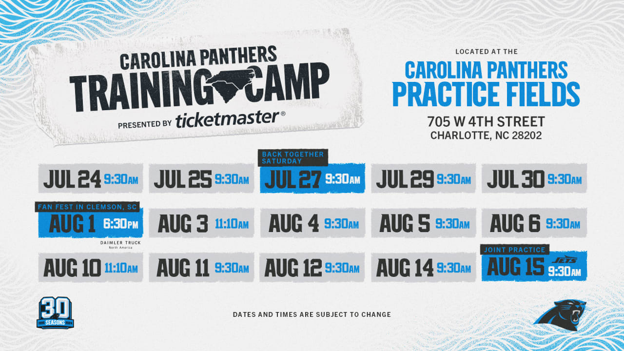 Panthers kick off 30th season with slate of fan events this summer