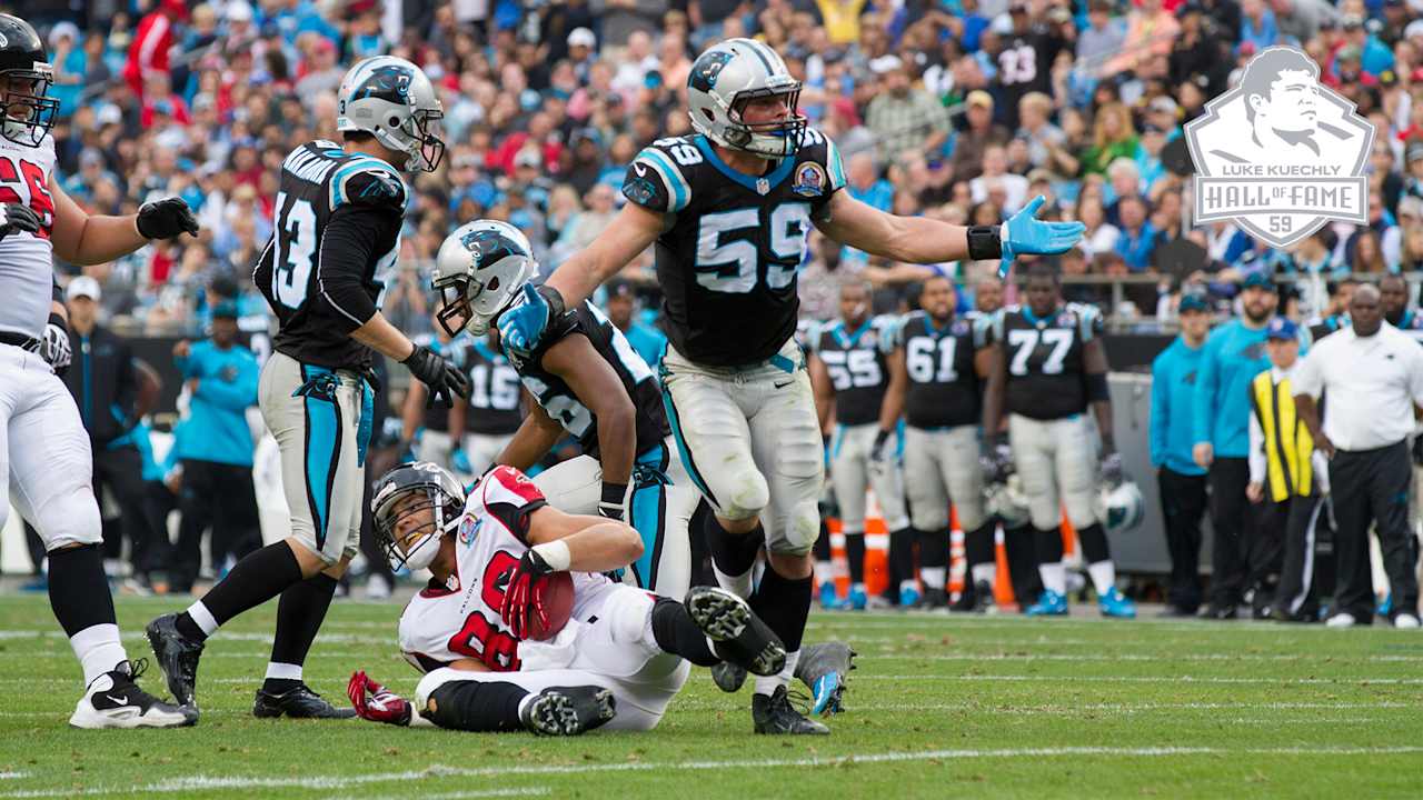 It didn't take long for a rookie Luke Kuechly to take the first step to the Pro Football Hall of Fame