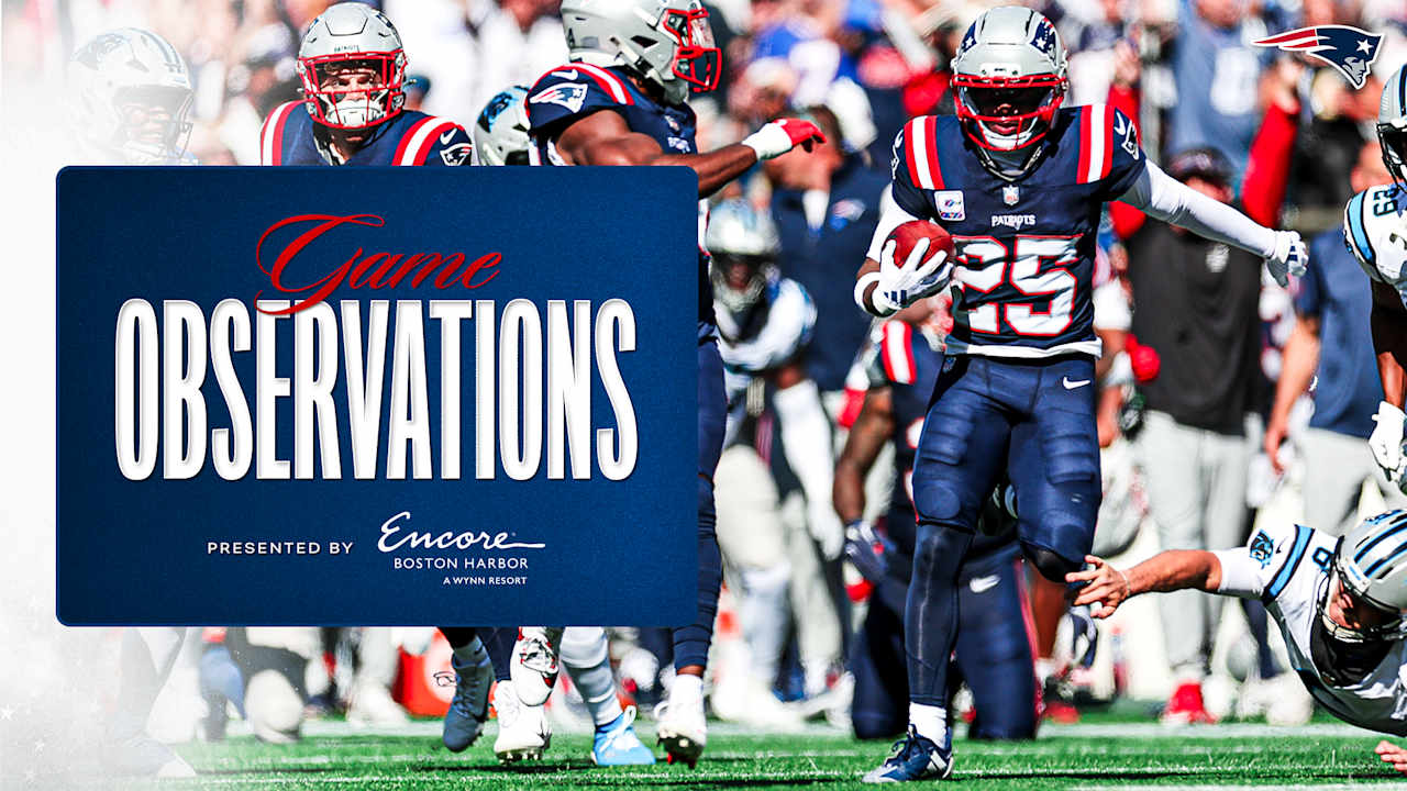Game Observations: 8 Takeaways From the Patriots Blowout Victory Over the Panthers in Week 4