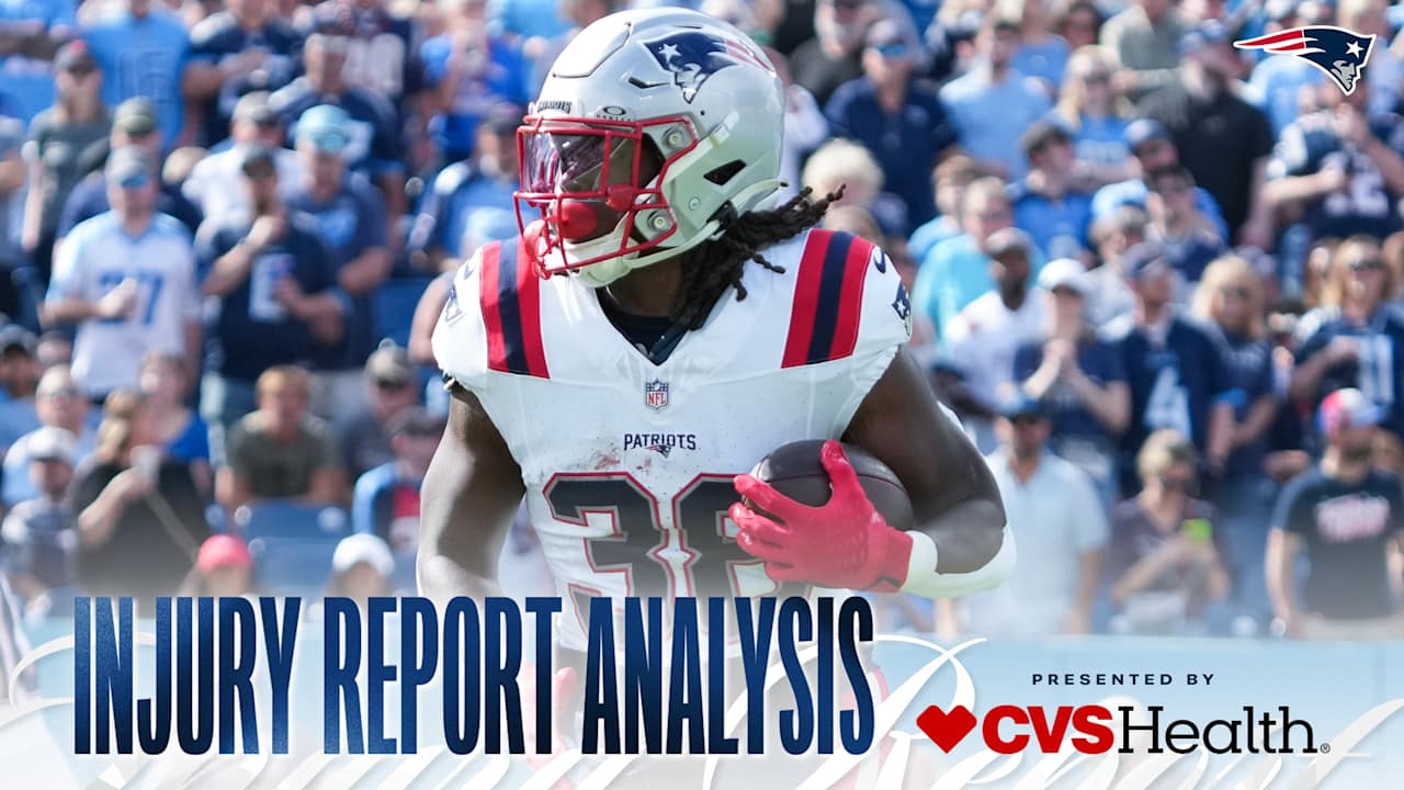 Injury Report Analysis: RB Rhamondre Stevenson and LB Harold Landry III Officially Questionable for Sunday's Game vs. the Bengals - Official website of the New England Patriots