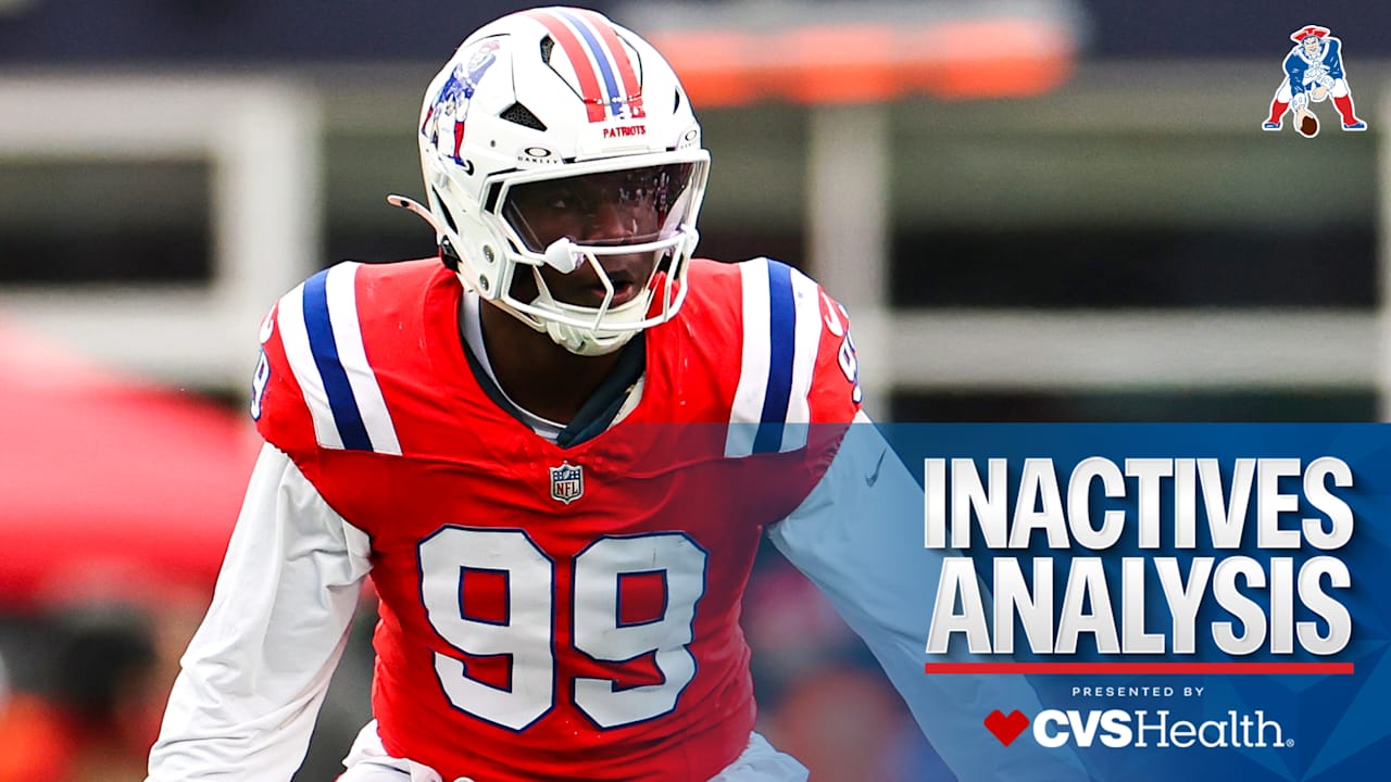 Inactives Analysis: DE Keion White Returns, CB Christian Gonzalez Inactive for Sunday's Week 3 Matchup vs. the Steelers