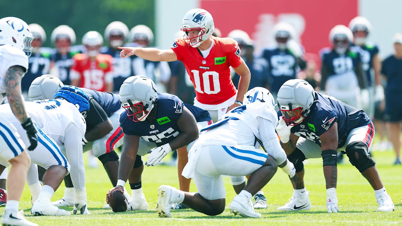 Drake Maye Shines Despite Late Interception in Patriots-Colts Joint Practice