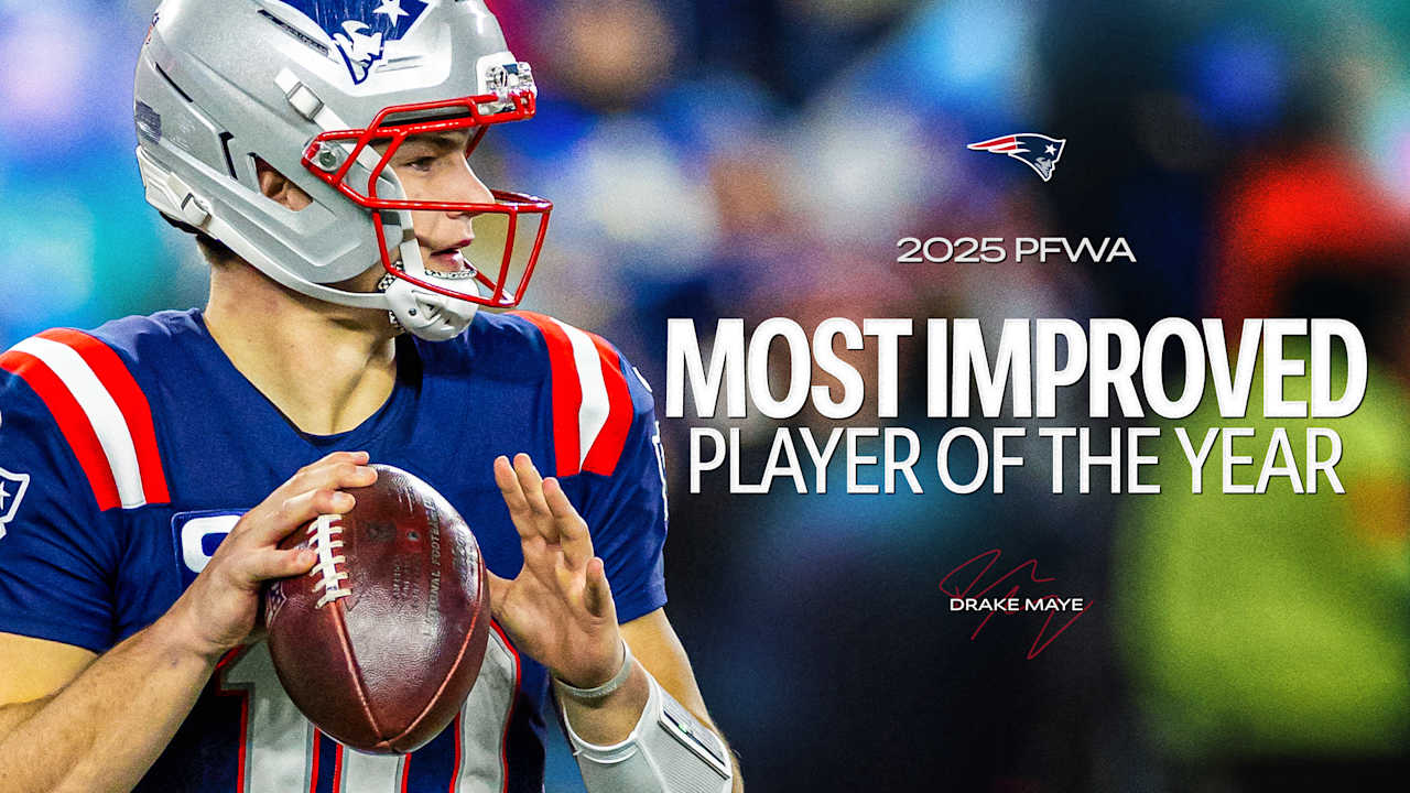 Patriots Quarterback Drake Maye Selected as 2025 Pro Football Writers of  America Most Improved Player of the Year