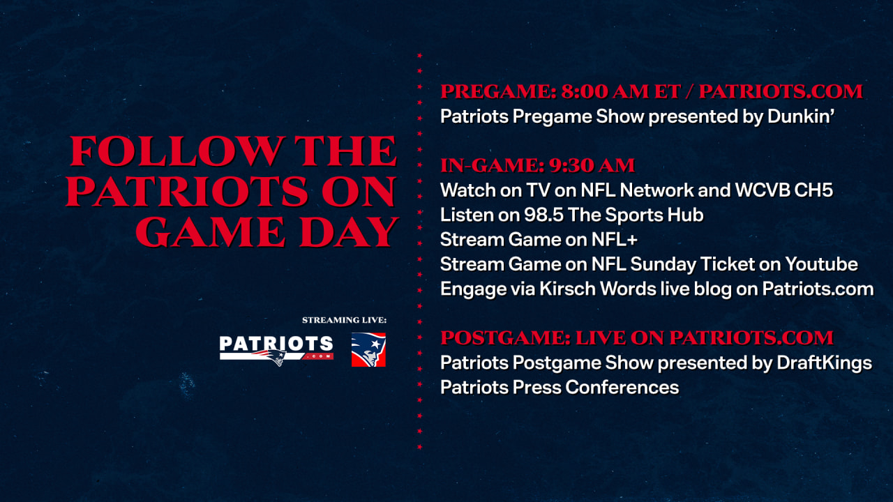 How to watch sale patriots game tonight