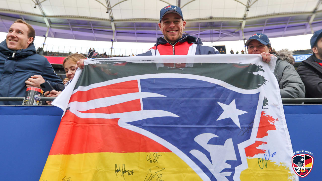 Danke, Deutschland: Patriots fans travel near and far to welcome New England with home game atmosphere in Germany