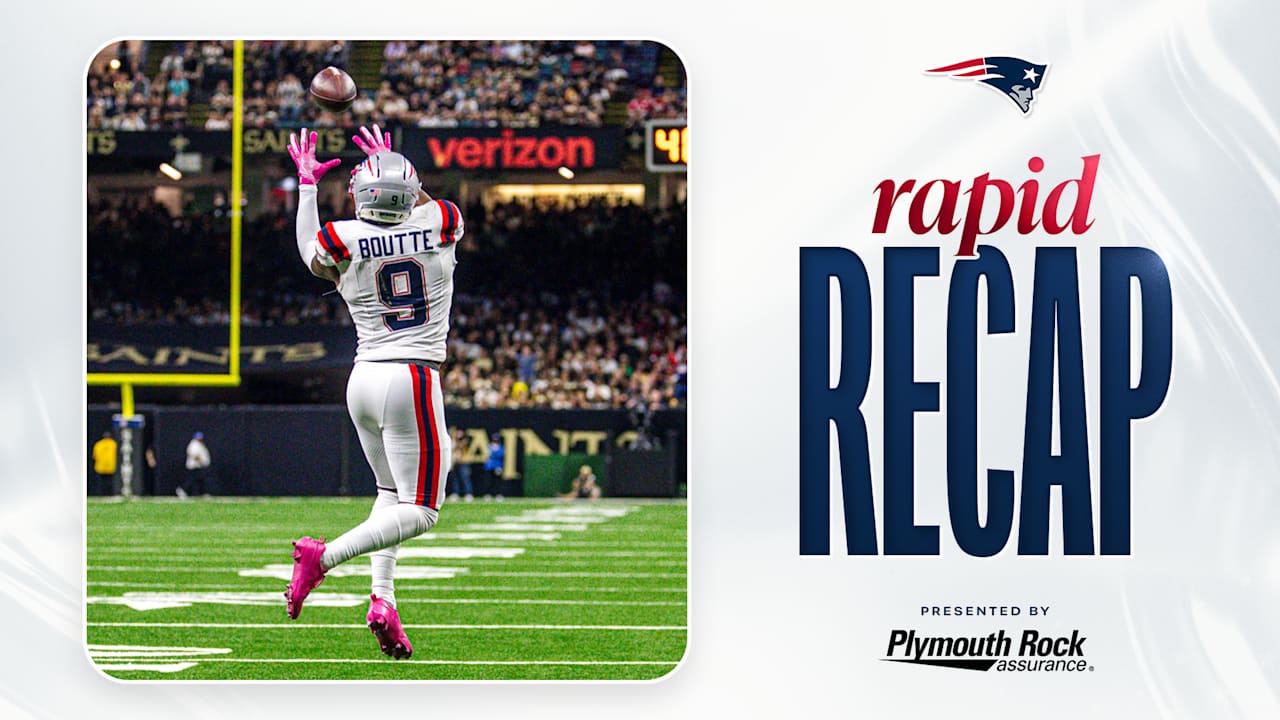 Patriots Win Third Straight, Down Saints 25-19