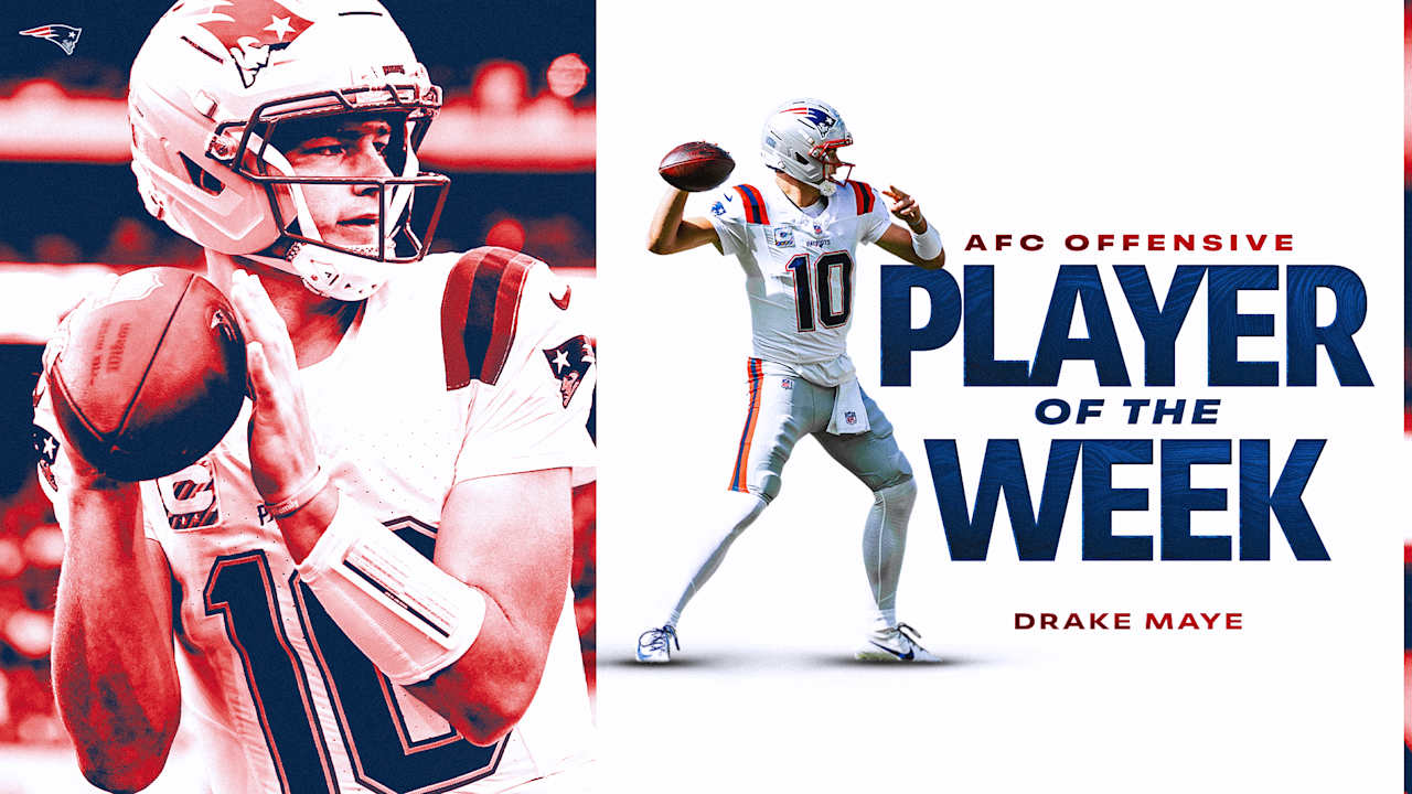 Drake Maye Named AFC Offensive Player of the Week