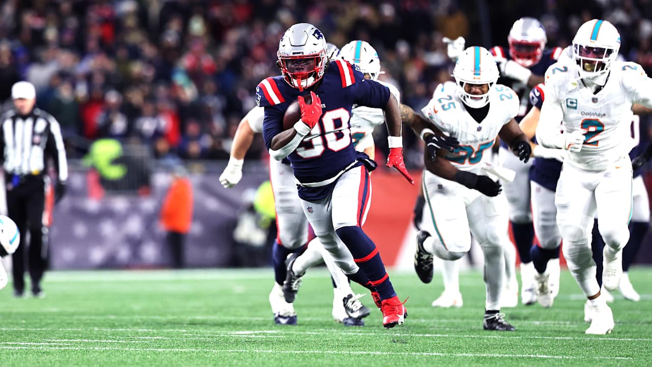After Further Review: Did the Patriots Find a Run Game for the Playoffs, QB Drake Maye Breakdown, and More From Sunday's Win Over the Dolphins - Official website of the New England Patriots