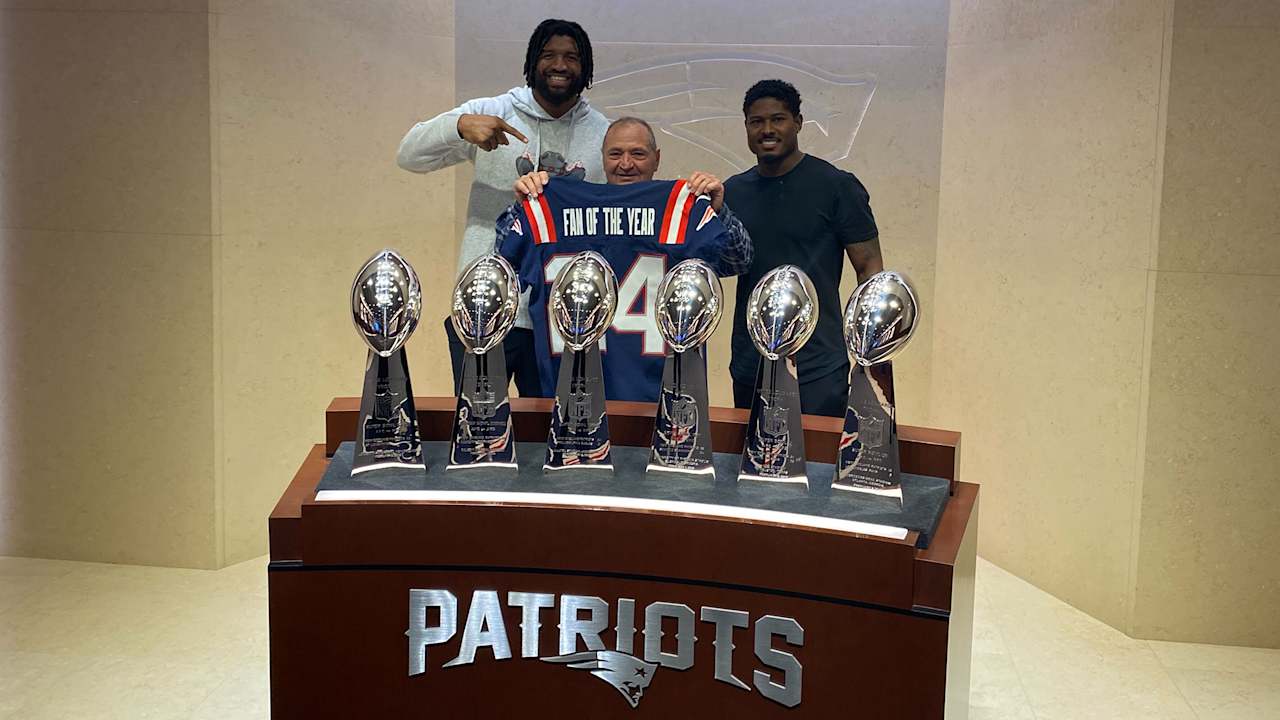 Patriots honor Ted Rabidou with 2024 Fan of the Year Award presented by Bank of America