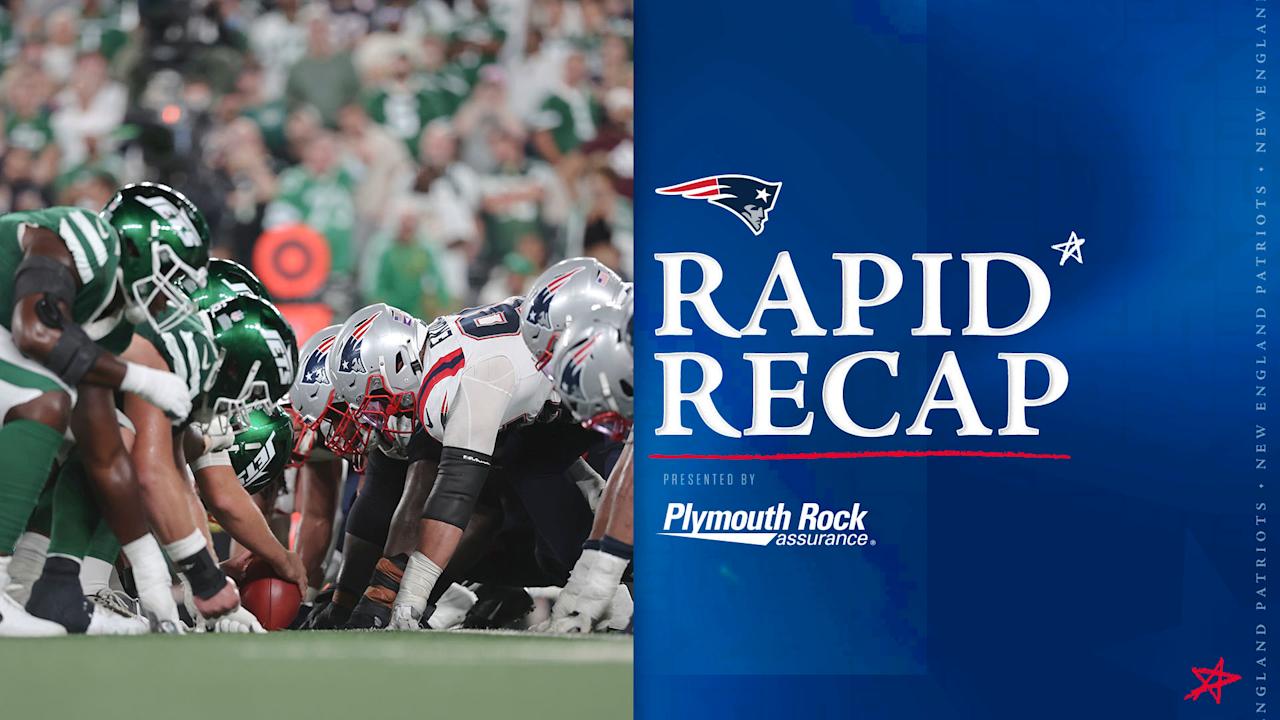 Rapid Recap: Patriots Fall to Jets on Thursday Night Football