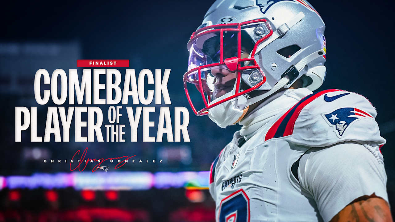 Patriots CB Christian Gonzalez Named Finalist for AP Comeback Player of the Year