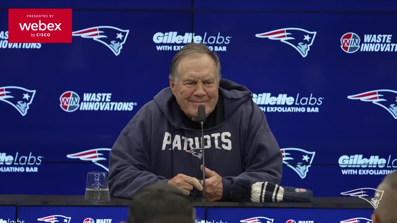 Head Coach Bill Belichick on Playing in Germany: "I hope we give them a lot  to cheer about"