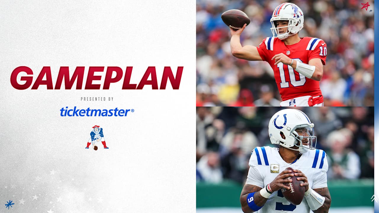 Patriots Gameplan: Prepping QB Drake Maye and Slowing Down Anthony Richardson in Sunday's Game vs. the Colts