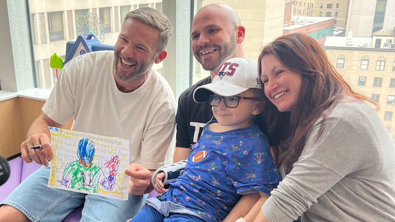 Julian Edelman's busy week back in New England included visit to local children's hospital