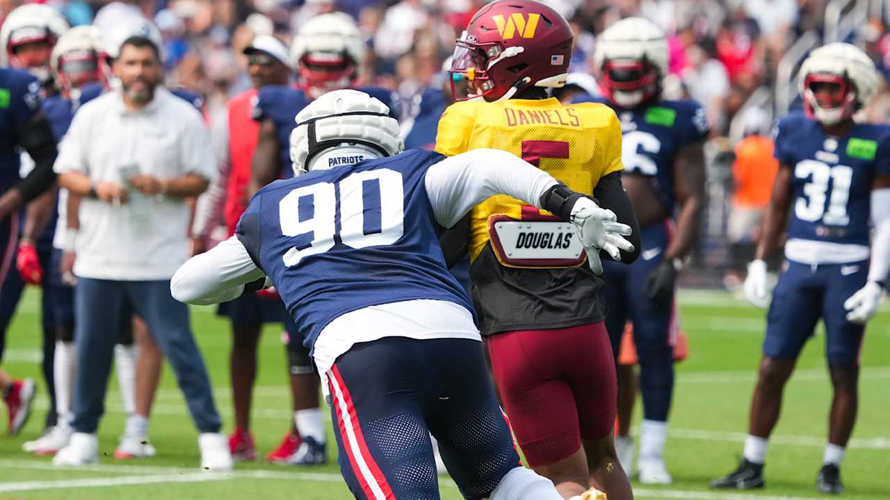 Patriots Defense Comes On Strong Against Commanders in Joint Practice
