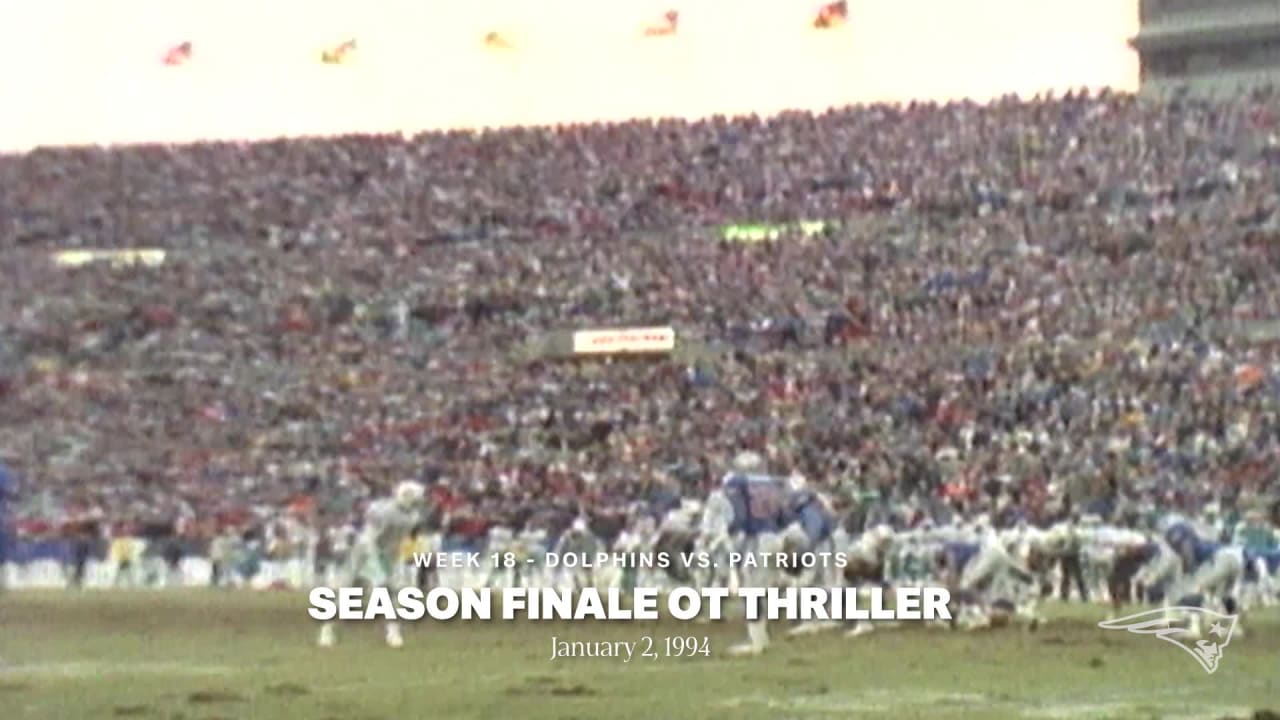 Throwback: Patriots Thrill in Overtime Win Over Dolphins - January 2, 1994