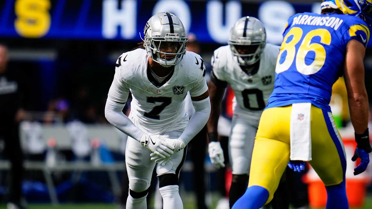 Raiders 2024 Week 7 Highlights vs. Los Angeles Rams Tre'von Moehrig