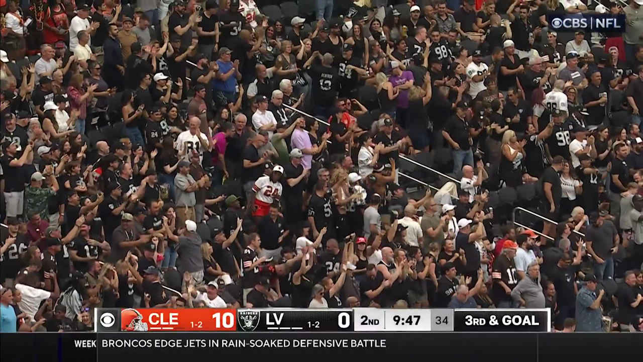 Raiders 2024 Week 4 Highlights vs. Browns Tre Tucker 3yard rushing