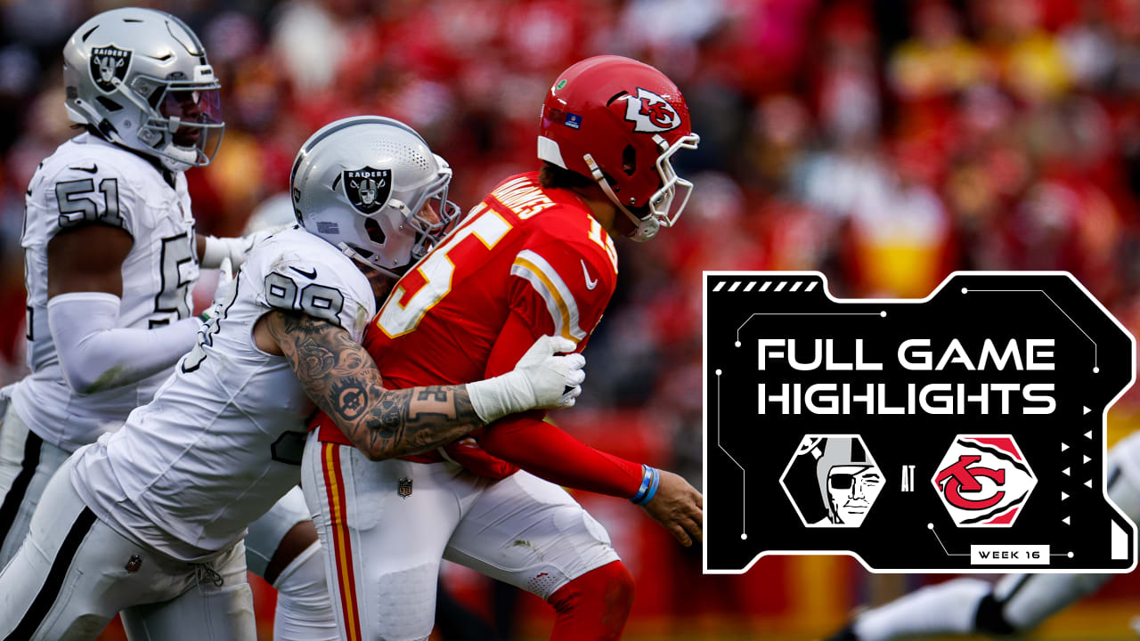 Raiders 2023 Week 16 Highlights vs. Chiefs Full game highlights from the Raiders' Week 16