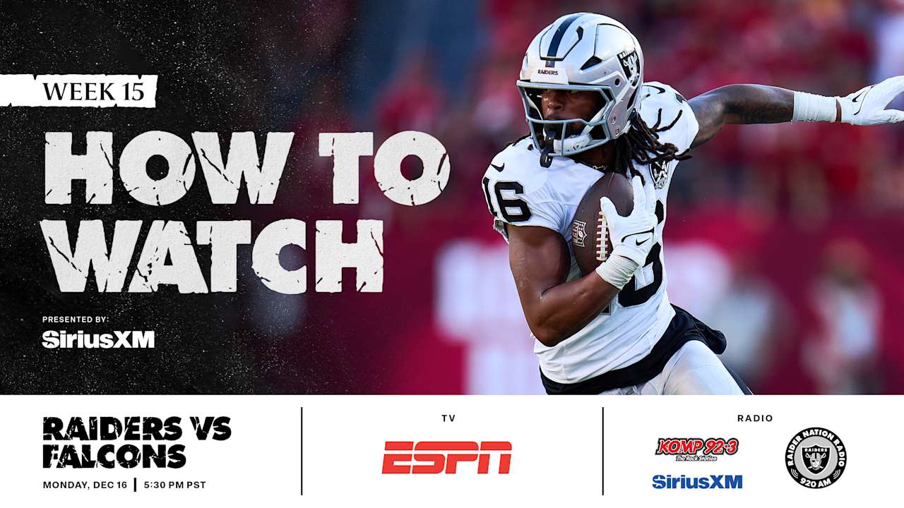 How to watch Las Vegas Raiders at Tampa Bay Buccaneers on December 8