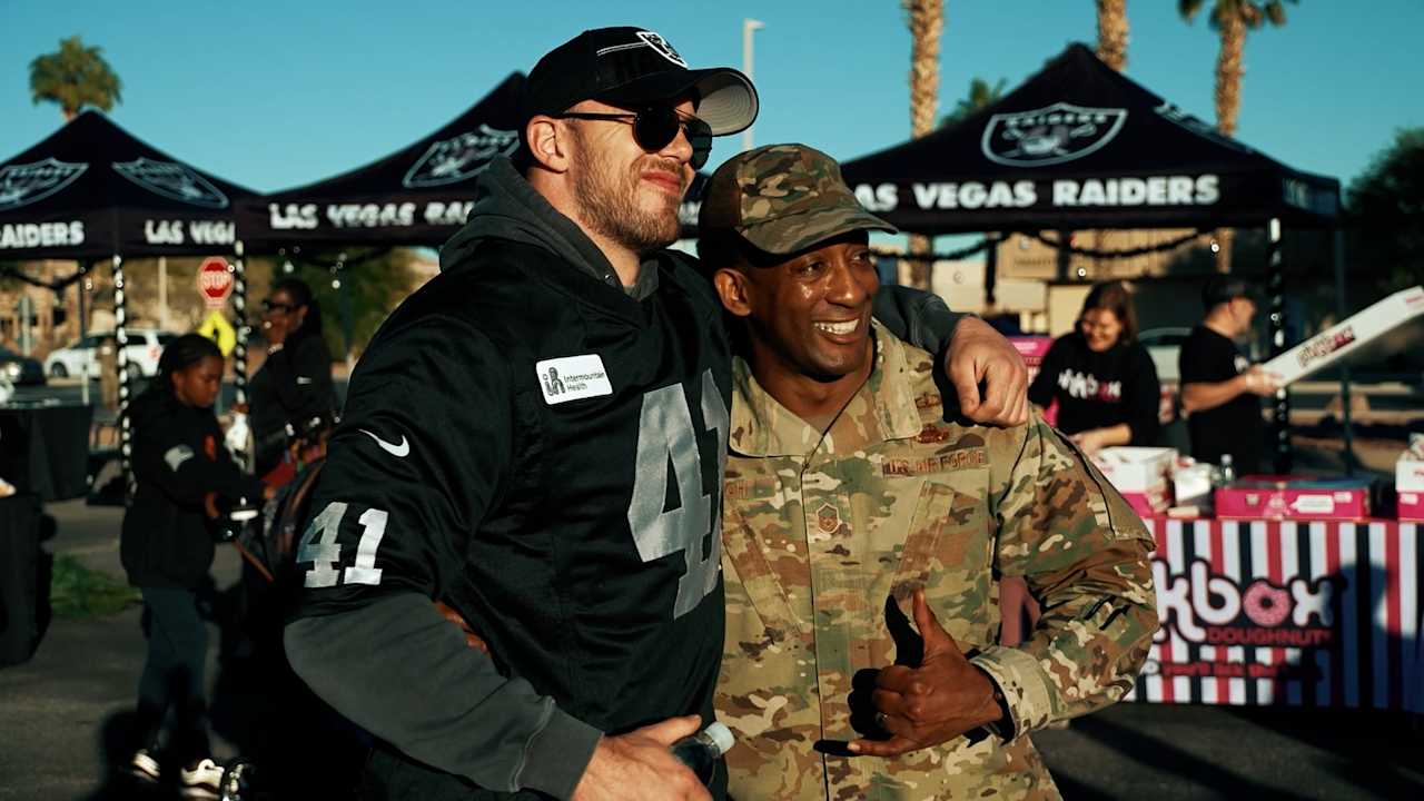 Raiders nominate Robert Spillane for Salute to Service Award