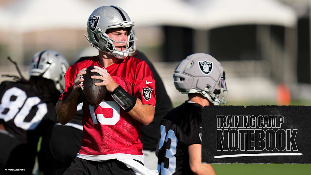Training Camp Notebook 7/29: Fernando Mendoza shows poise and precision in first practice - Raiders.com