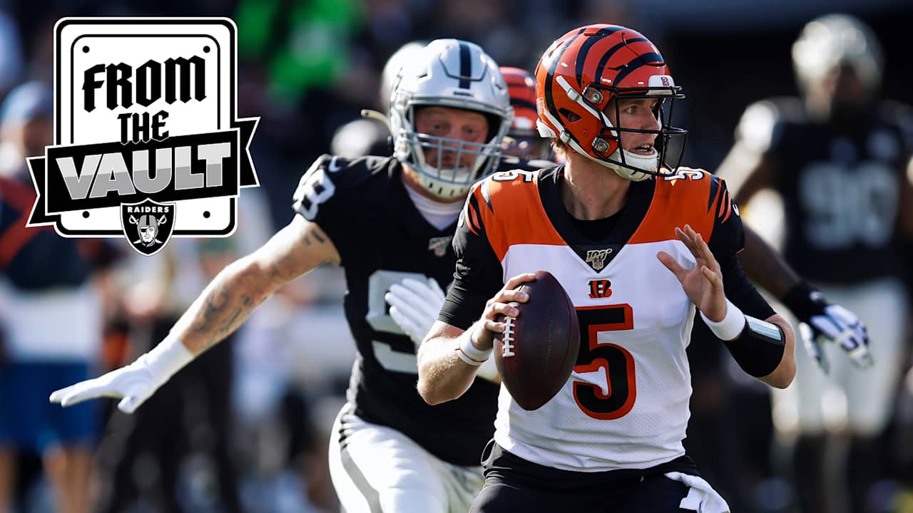 A four-piece': Maxx Crosby reflects on four-sack game against the Bengals  in 2019 | RPN