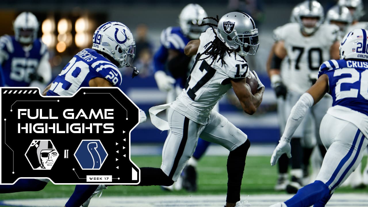 Raiders 2023 Week 17 Highlights Vs. Colts | Full Game Highlights From ...