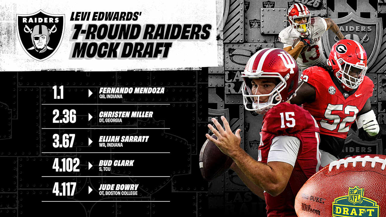 Levi Edwards' 7-round 2026 Raiders mock draft