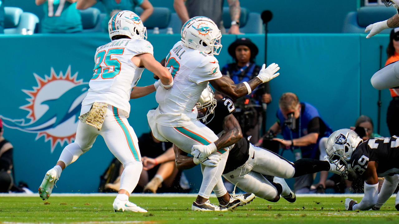 Raiders 2023 Week 11 Highlights vs. Dolphins Nate Hobbs and Isaiah