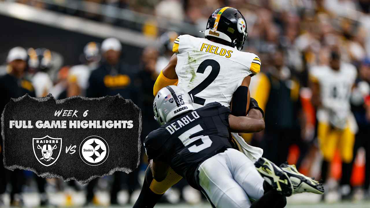 Raiders 2024 Week 6 Highlights vs. Pittsburgh Steelers Full game