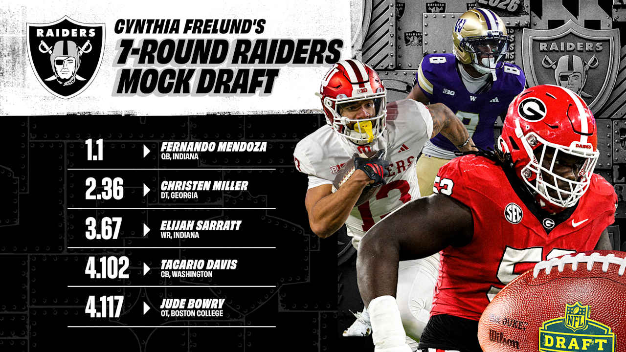 Cynthia Frelund's 7-round 2026 Raiders mock draft