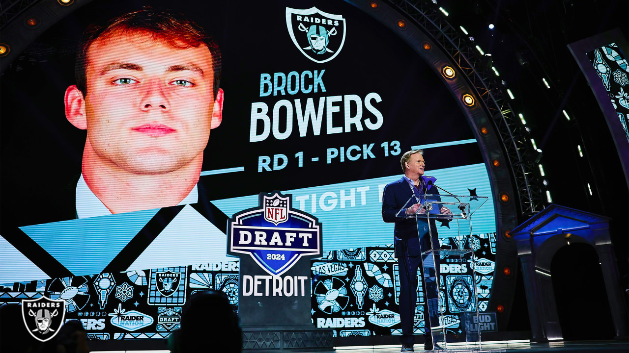 Brock Bowers is a Raider 13th pick 2024 NFL Draft