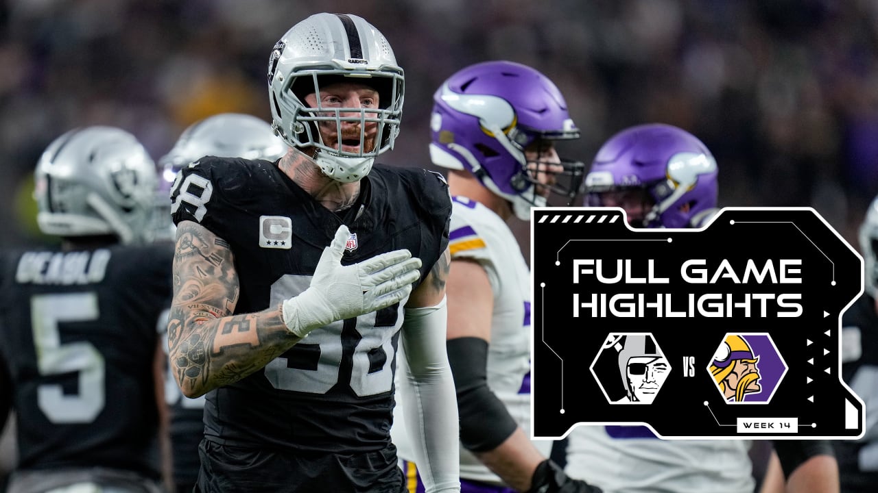 Raiders 2023 Week 14 Highlights vs. Vikings Full game highlights from