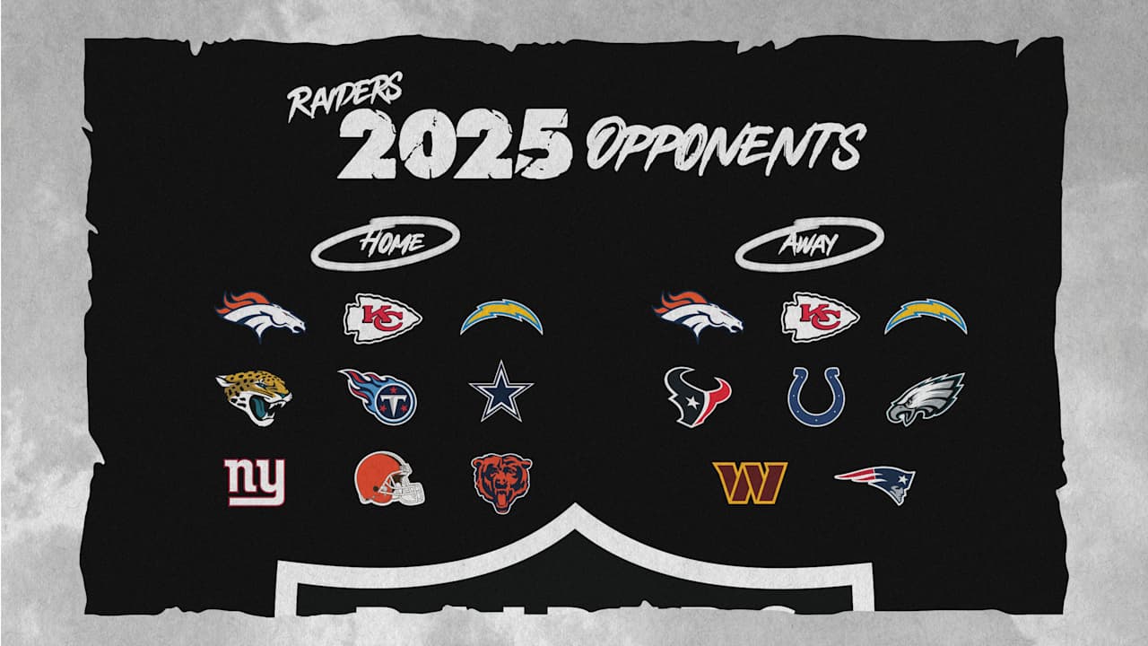 Las Vegas Raiders' 2025 opponents are set