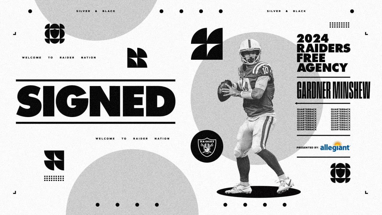 Quarterback Gardner Minshew signs with the Las Vegas Raiders