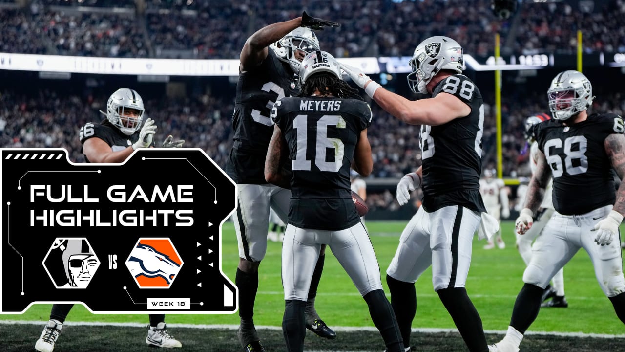 Raiders 2023 Week 18 Highlights vs. Denver Broncos Full game