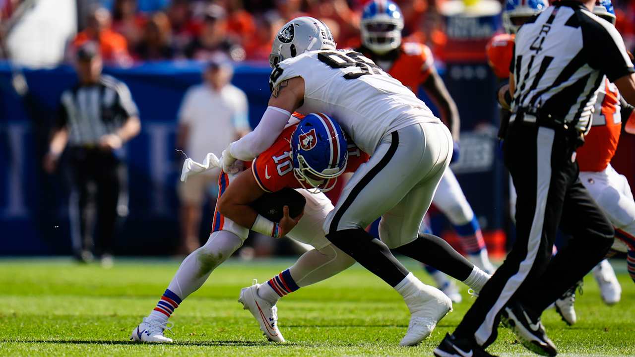 Raiders 2024 Week 5 Highlights vs. Broncos Maxx Crosby sacks Bo Nix