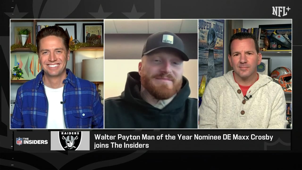 It's about giving back' for Maxx Crosby, the Raiders' Walter Payton Man of  the Year nominee