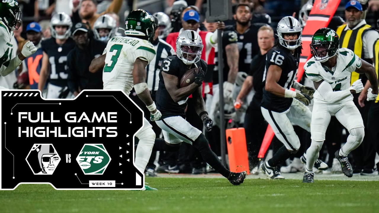 Raiders 2023 Week 10 Highlights vs. Jets Full game highlights from