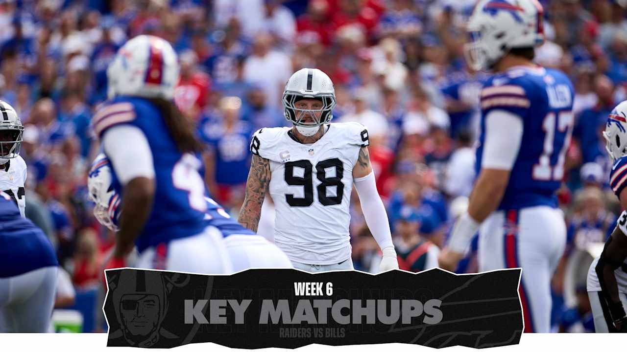 Key Matchups: The mission is clear. Raiders must find a way to contain Josh Allen